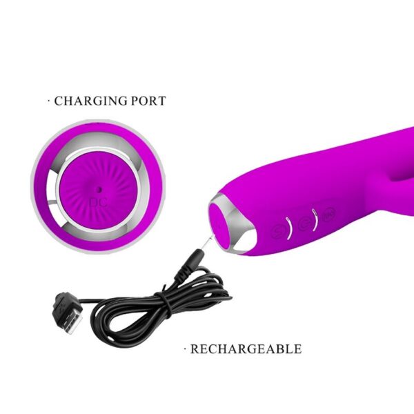 Pretty Love Regina — Rabbit Vibrator, Rechargeable, Purple — Rabbit Vibrators — view 11