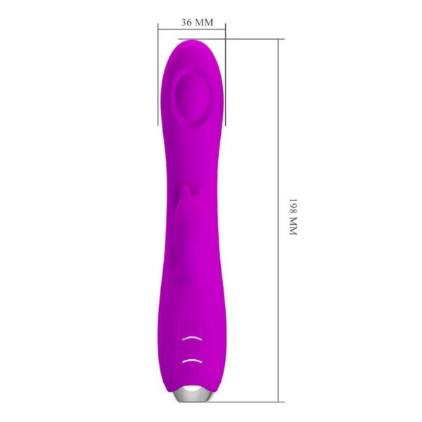 Pretty Love Regina — Rabbit Vibrator, Rechargeable, Purple — Rabbit Vibrators — view 9