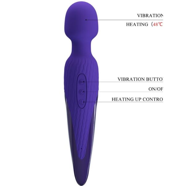 Pretty Love Antony Youth — Wand Massager, Heated, Violet — Handheld Massagers — view 4