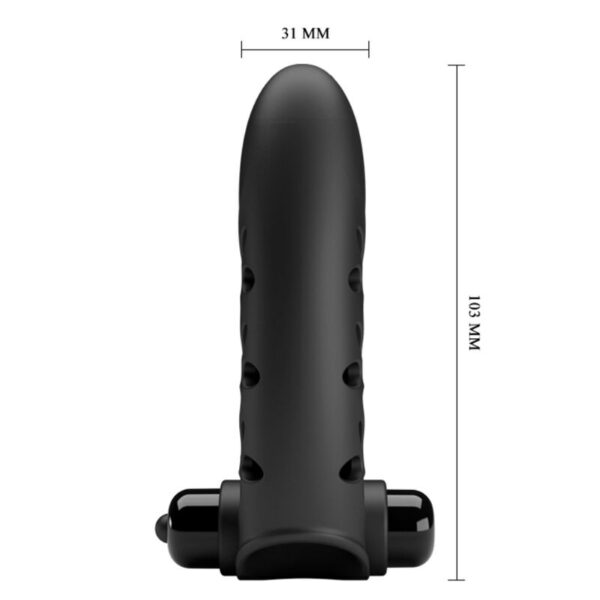 Pretty Love Vance — Finger Vibrator, Silicone, Black — Clitoral Stimulators — view 4