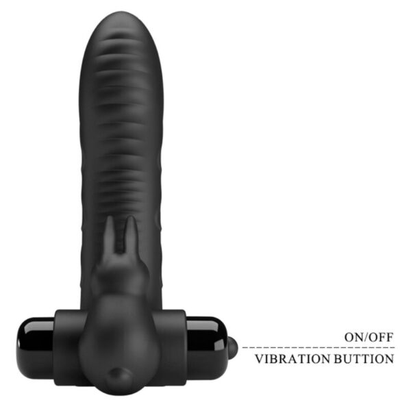 Pretty Love Vance — Finger Vibrator, Silicone, Black — Clitoral Stimulators — view 3