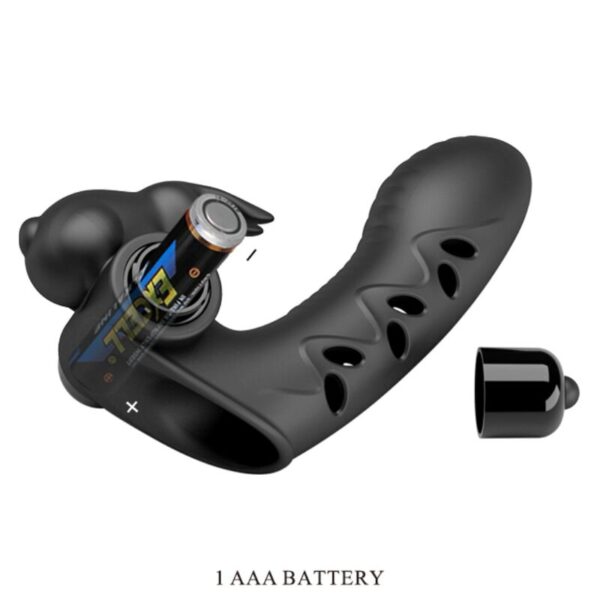 Pretty Love Vance — Finger Vibrator, Silicone, Black — Clitoral Stimulators — view 7