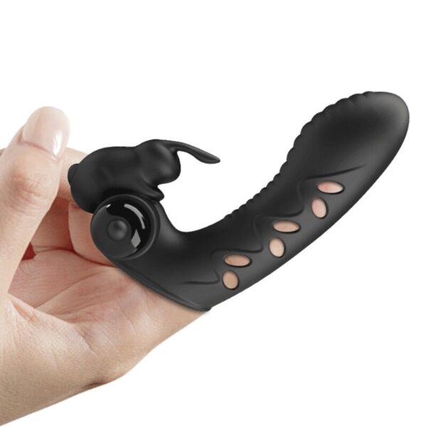 Pretty Love Vance — Finger Vibrator, Silicone, Black — Clitoral Stimulators — view 5