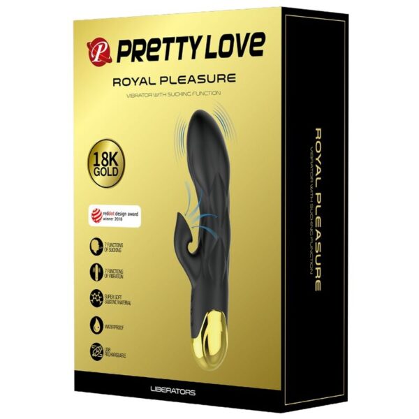 Pretty Love — Rabbit Vibrator, Rechargeable, Black — Rabbit Vibrators — view 2