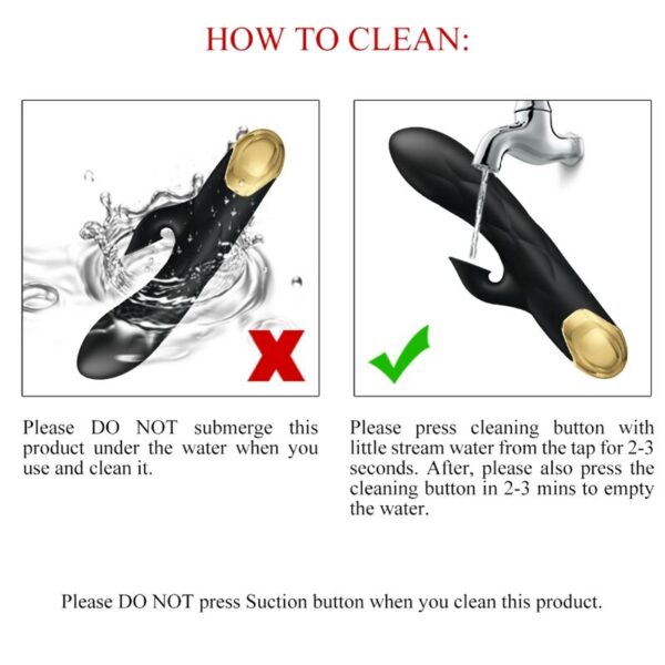 Pretty Love — Rabbit Vibrator, Rechargeable, Black — Rabbit Vibrators — view 7