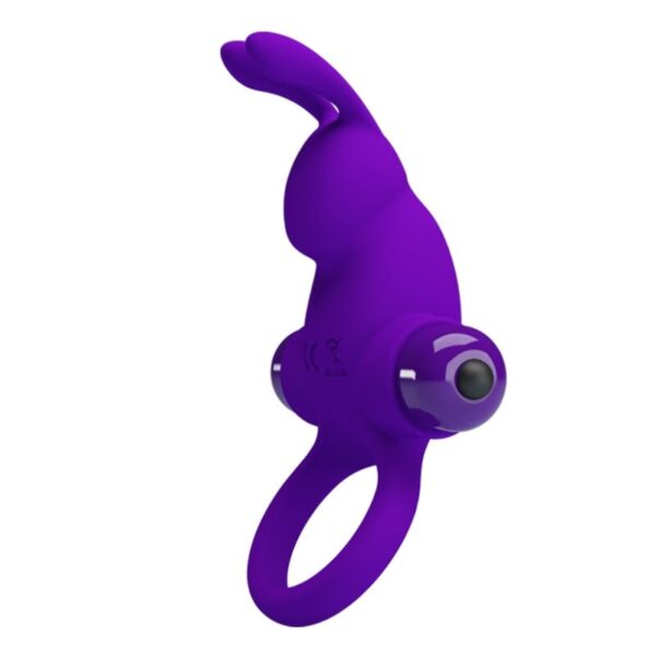 Pretty Love Ring I — Vibrating Cock Ring, Purple — Cock Rings — view 4
