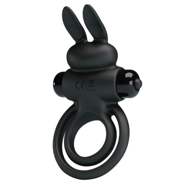Pretty Love Ring III — Vibrating Cock Ring, Black — Cock Rings — view 5