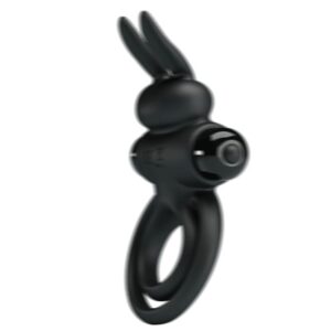 Pretty Love Ring III — Vibrating Cock Ring, Black — Cock Rings — view 4