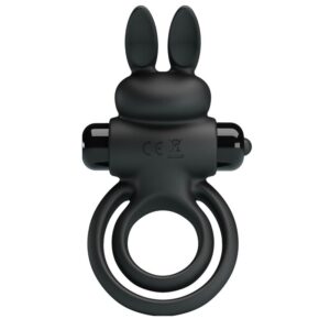 Pretty Love Ring III — Vibrating Cock Ring, Black — Cock Rings