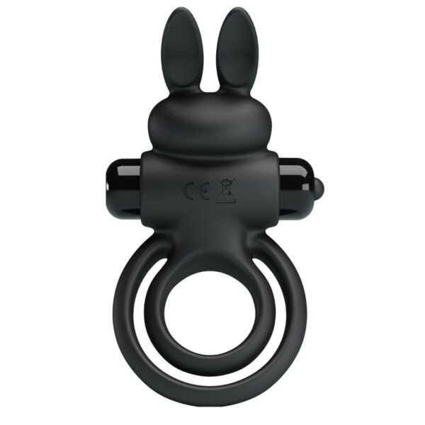 Pretty Love Ring III — Vibrating Cock Ring, Black — Cock Rings