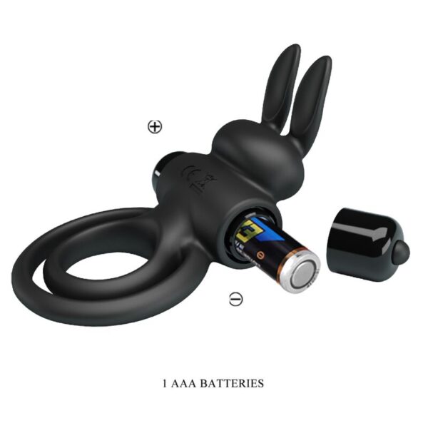 Pretty Love Ring III — Vibrating Cock Ring, Black — Cock Rings — view 3