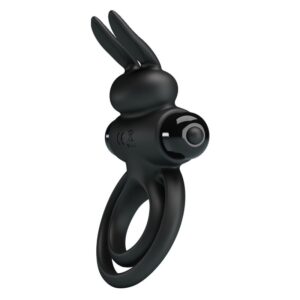 Pretty Love Ring III — Vibrating Cock Ring, Black — Cock Rings — view 2