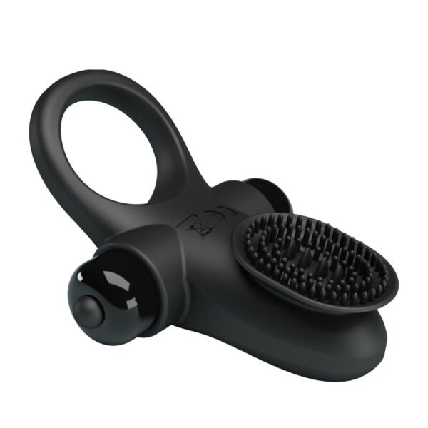 Pretty Love Ring II — Vibrating Cock Ring, Black — Cock Rings — view 8