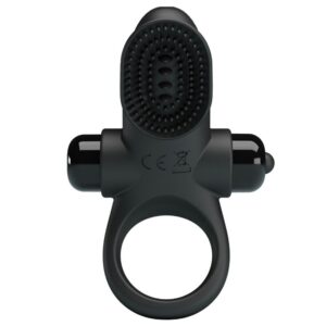 Pretty Love Ring II — Vibrating Cock Ring, Black — Cock Rings