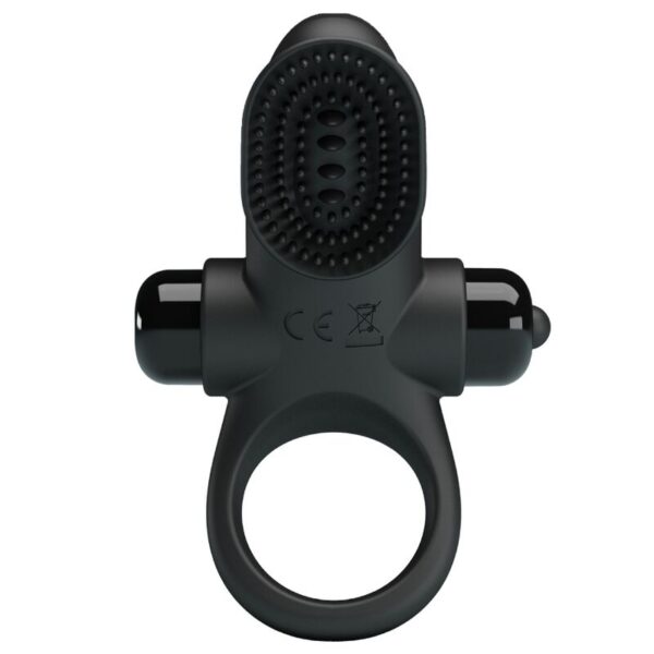 Pretty Love Ring II — Vibrating Cock Ring, Black — Cock Rings