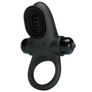 Pretty Love Ring II — Vibrating Cock Ring, Black — Cock Rings — view 4