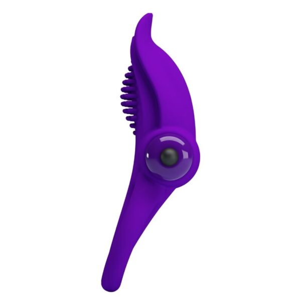 Pretty Love — Vibrating Cock Ring, Silicone, Purple — Cock Rings — view 8