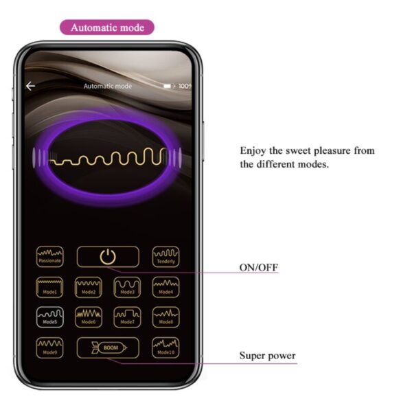 Pretty Love Elvira — Vibrating Kegel Balls, Rechargeable, Purple — App-Controlled Sex Toys — view 11