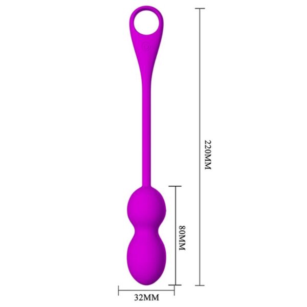 Pretty Love Elvira — Vibrating Kegel Balls, Rechargeable, Purple — App-Controlled Sex Toys — view 5