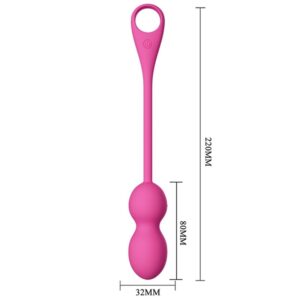 Pretty Love Elvira — Vibrating Kegel Balls, Rechargeable, Pink — App-Controlled Sex Toys — view 2