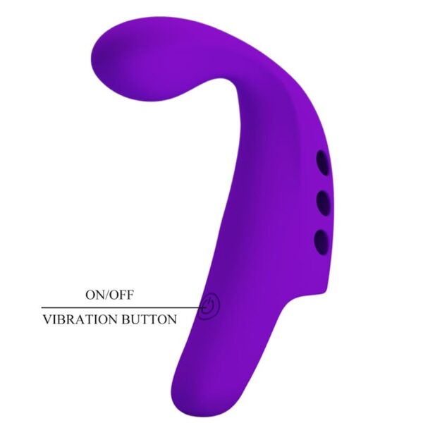 Pretty Love Gorgon — Finger Vibrator, Silicone, Purple — Clitoral Stimulators — view 6