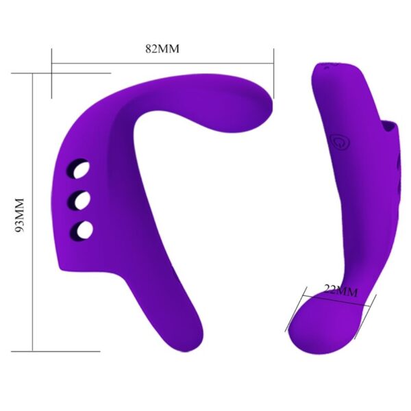 Pretty Love Gorgon — Finger Vibrator, Silicone, Purple — Clitoral Stimulators — view 3