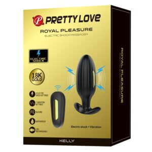 Pretty Love Kelly — Vibrating Butt Plug, Remote Control, Black — Anal — view 2