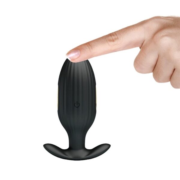 Pretty Love Kelly — Vibrating Butt Plug, Remote Control, Black — Anal — view 5