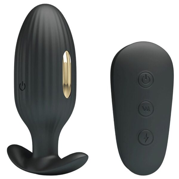Pretty Love Kelly — Vibrating Butt Plug, Remote Control, Black — Anal — view 11