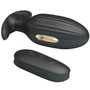 Pretty Love Kelly — Vibrating Butt Plug, Remote Control, Black — Anal — view 4