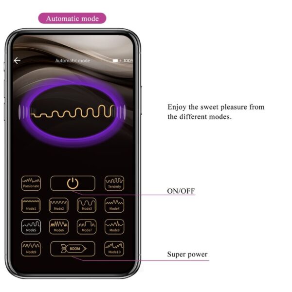Pretty Love Nymph — Vibrating Egg, Purple — App-Controlled Sex Toys — view 16