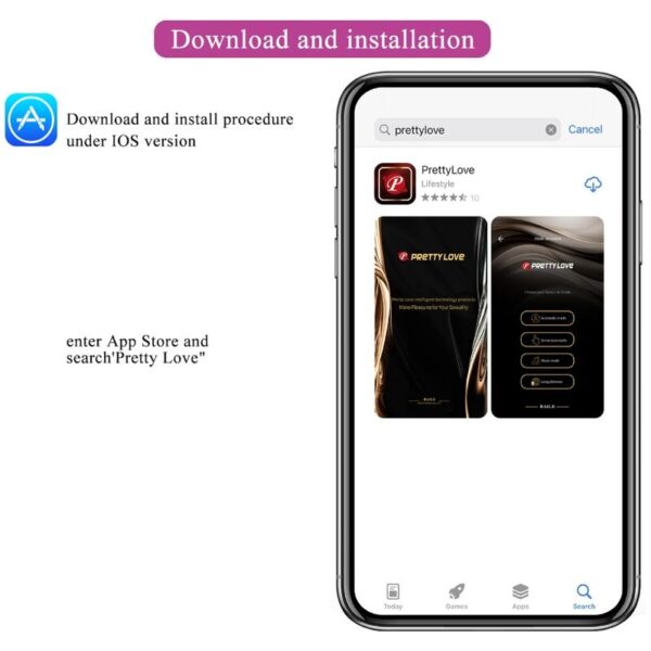Pretty Love Nymph — Vibrating Egg, Purple — App-Controlled Sex Toys — view 15