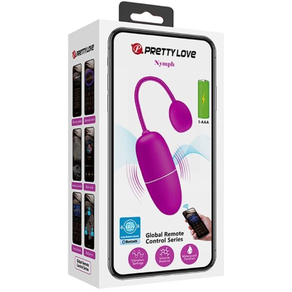 Pretty Love Nymph — Vibrating Egg, Purple — App-Controlled Sex Toys — view 3
