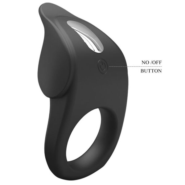 Pretty Love Susanna — Vibrating Cock Ring, Rechargeable, Black — Cock Rings — view 2