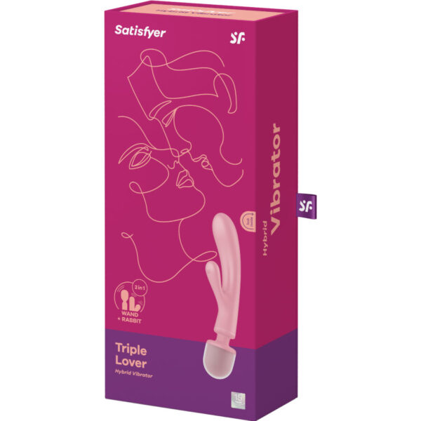Satisfyer Triple Lover — Rabbit Vibrator, Rechargeable — G-Spot Vibrators — view 2