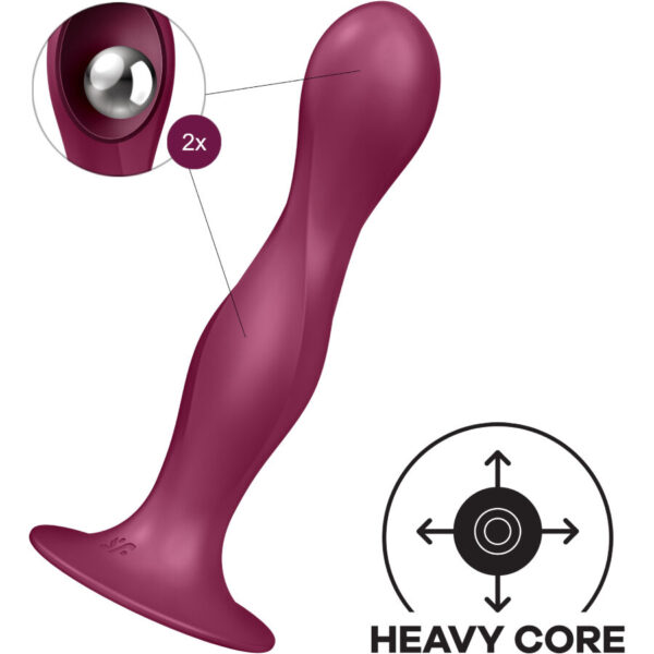 Satisfyer Double Ball-R — Suction Cup Dildo, Silicone — Anal — view 3