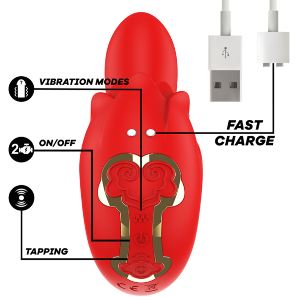 Mia Selena — Clitoral Stimulator, Silicone, Red — Clitoral Stimulators — view 5