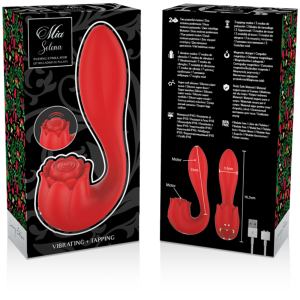 Mia Selena — Clitoral Stimulator, Silicone, Red — Clitoral Stimulators — view 3
