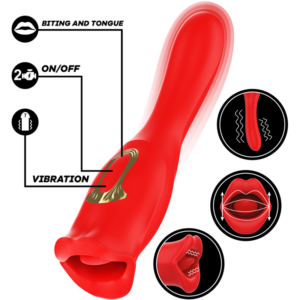 Mia Siena — Clitoral Stimulator, Silicone, Red — Clitoral Stimulators — view 2