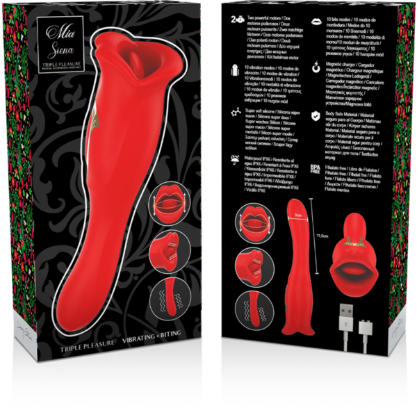 Mia Siena — Clitoral Stimulator, Silicone, Red — Clitoral Stimulators — view 8