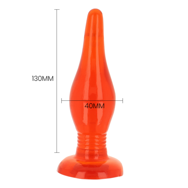 Baile Soft Touch — Butt Plug, Suction Cup, 14.2 cm, Red — Anal — view 5