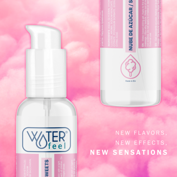 Waterfeel — Flavoured Lubricant, 175 ml, Sugar Cloud — Flavored Lubricants — view 4