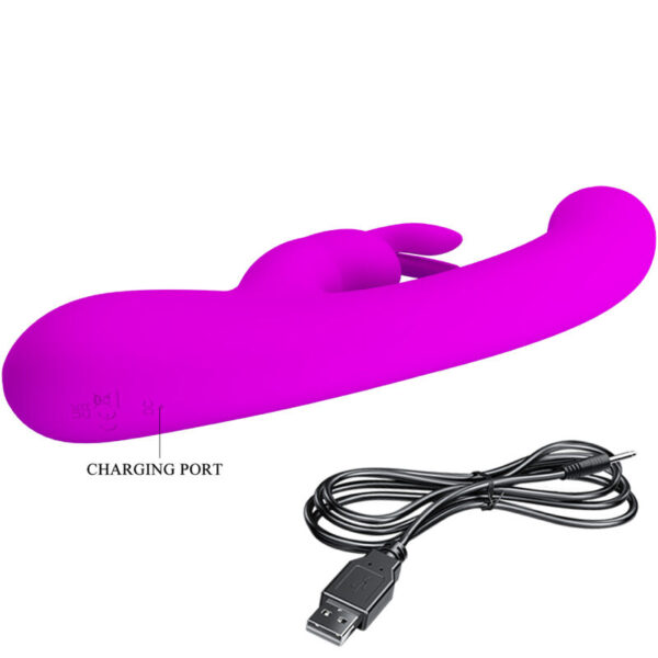 Pretty Love Lamar — Rabbit Vibrator, Rechargeable, Violet — Rabbit Vibrators — view 7
