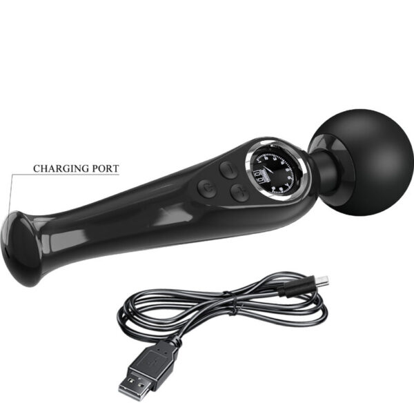 Pretty Love Skyler — Wand Massager, Rechargeable, Black — Vibrators — view 4