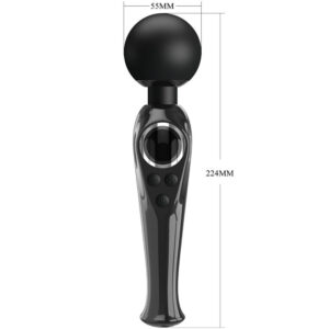 Pretty Love Skyler — Wand Massager, Rechargeable, Black — Vibrators — view 3