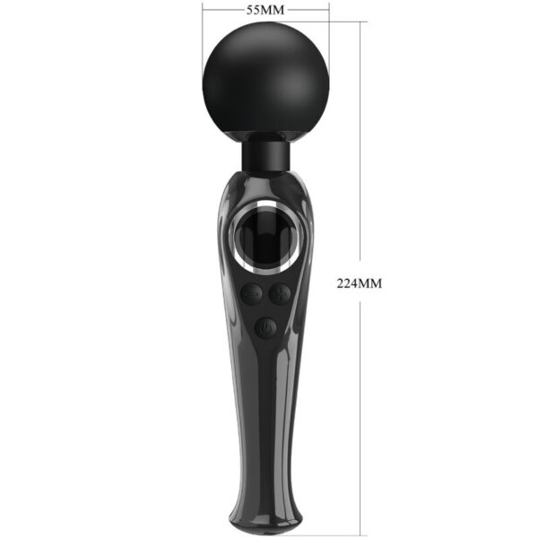 Pretty Love Skyler — Wand Massager, Rechargeable, Black — Vibrators — view 3