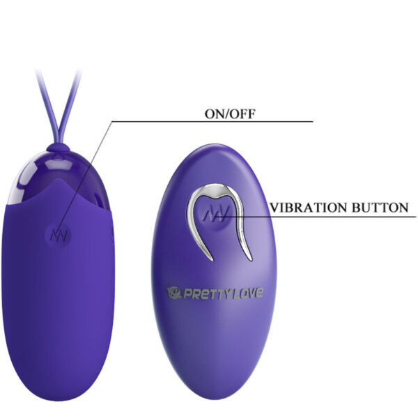 Pretty Love Berger Youth — Vibrating Egg, Remote Control, Violet — Clitoral Stimulators — view 3