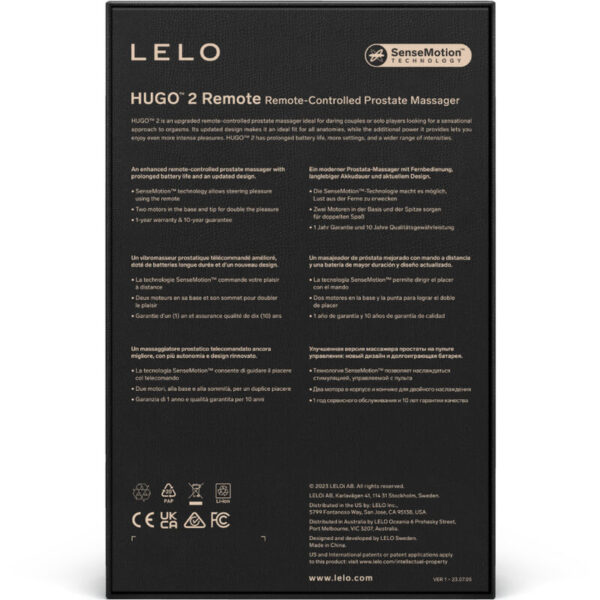 LELO Hugo 2 — Prostate Massager, Remote Control — Anal — view 4