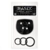 Basix Rubber Works Universal — Strap-On Harness, 3 Silicone Rings — Non-Vibrating Harnesses
