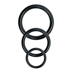 Basix Rubber Works Universal — Strap-On Harness, 3 Silicone Rings — Non-Vibrating Harnesses — view 2
